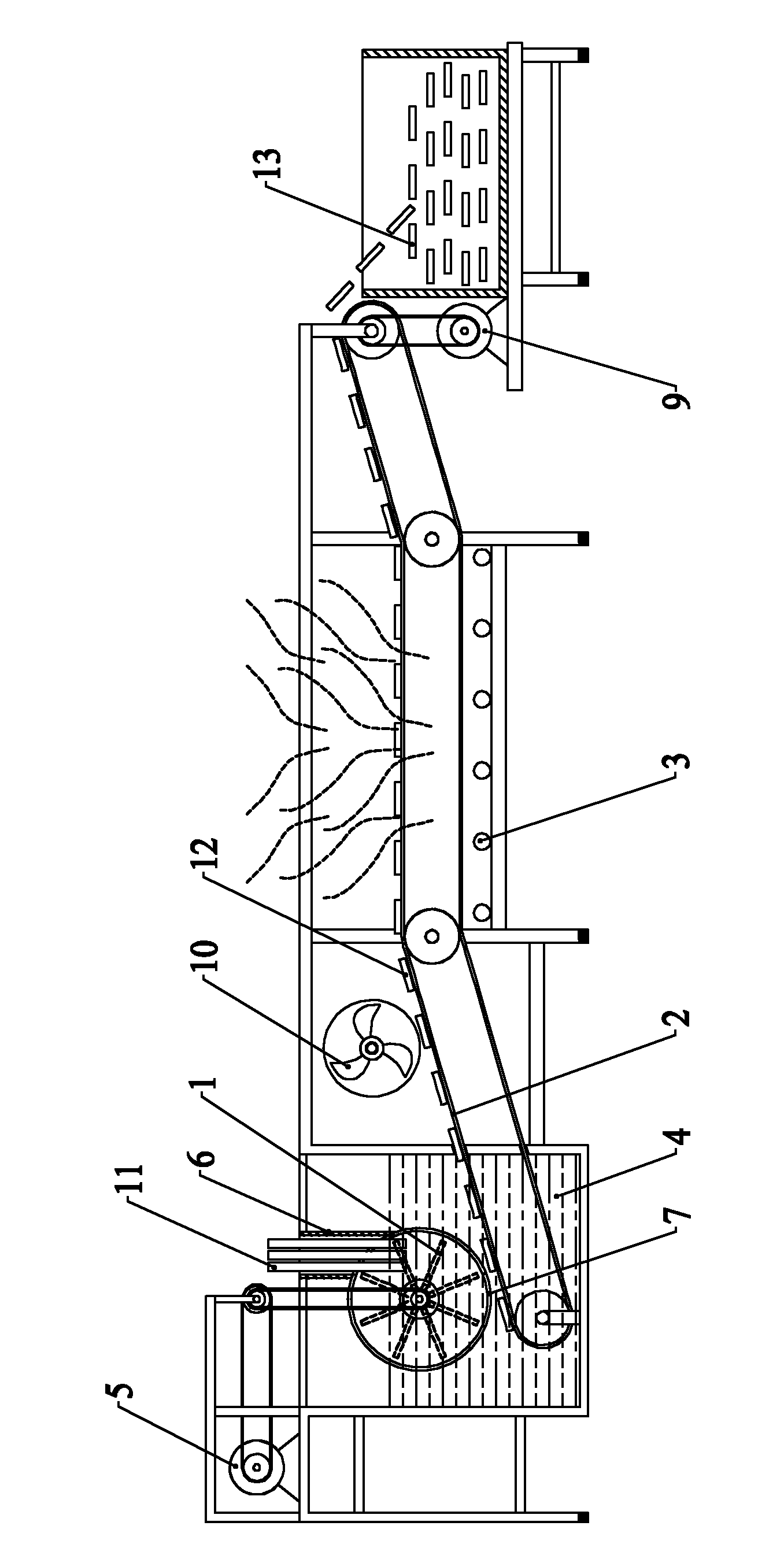 Deep processing mechanical equipment for fresh Chinese yam slices and deep processing method thereof