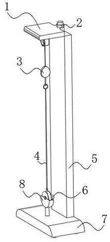 A device for testing a fall arrester