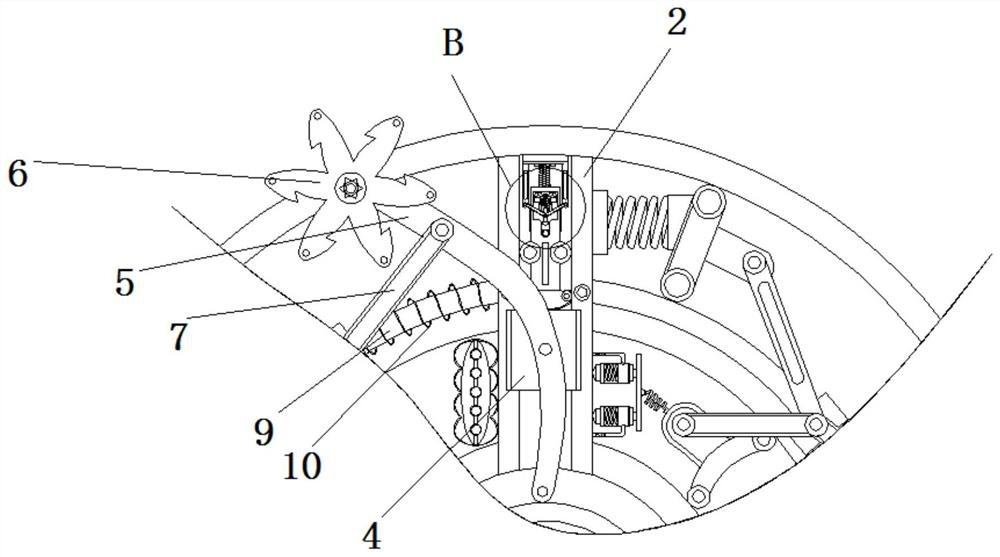 Energy-saving and environment-friendly grass mowing equipment capable of changing grass mowing area