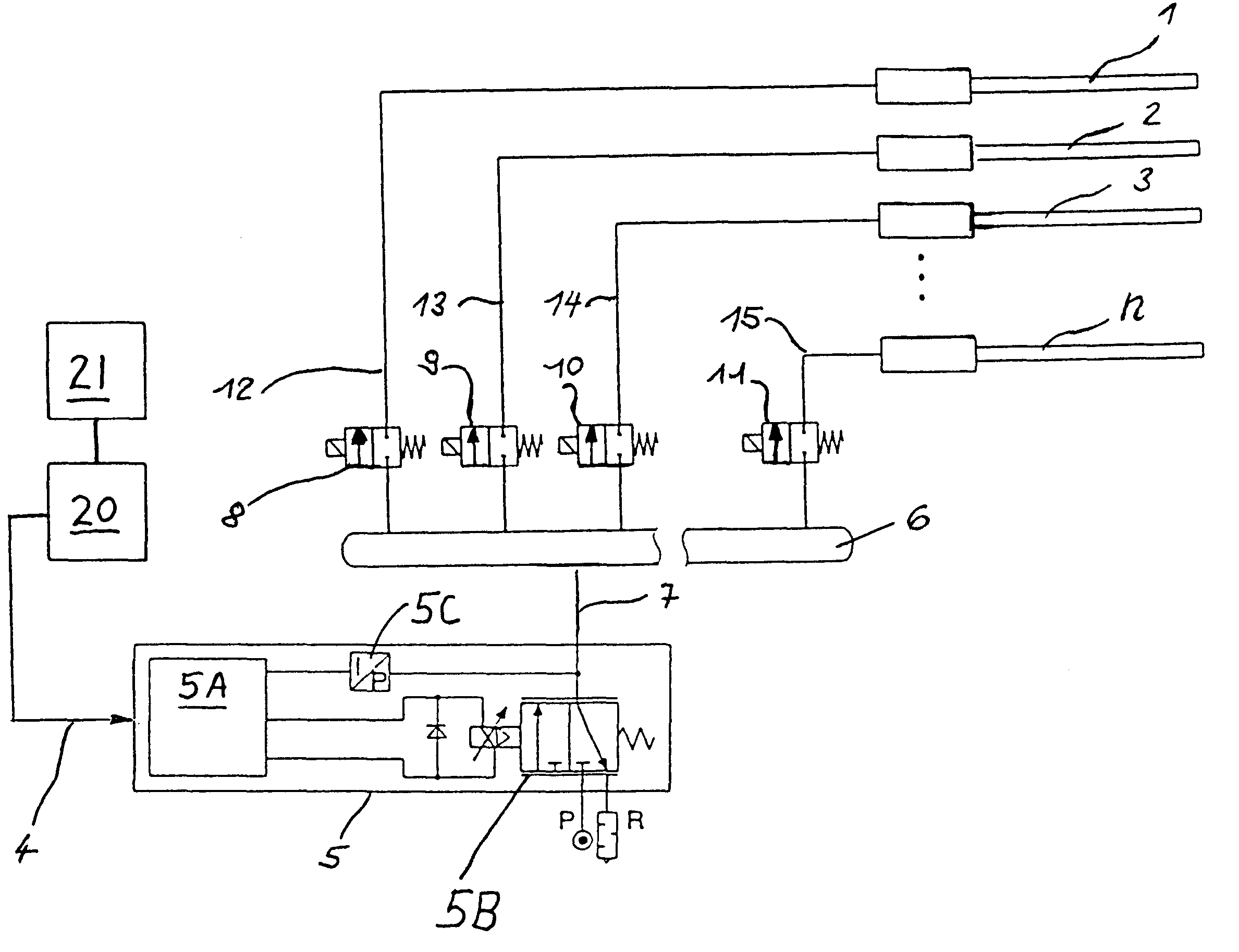 Air supply controller for weft insertion nozzles in an air jet loom