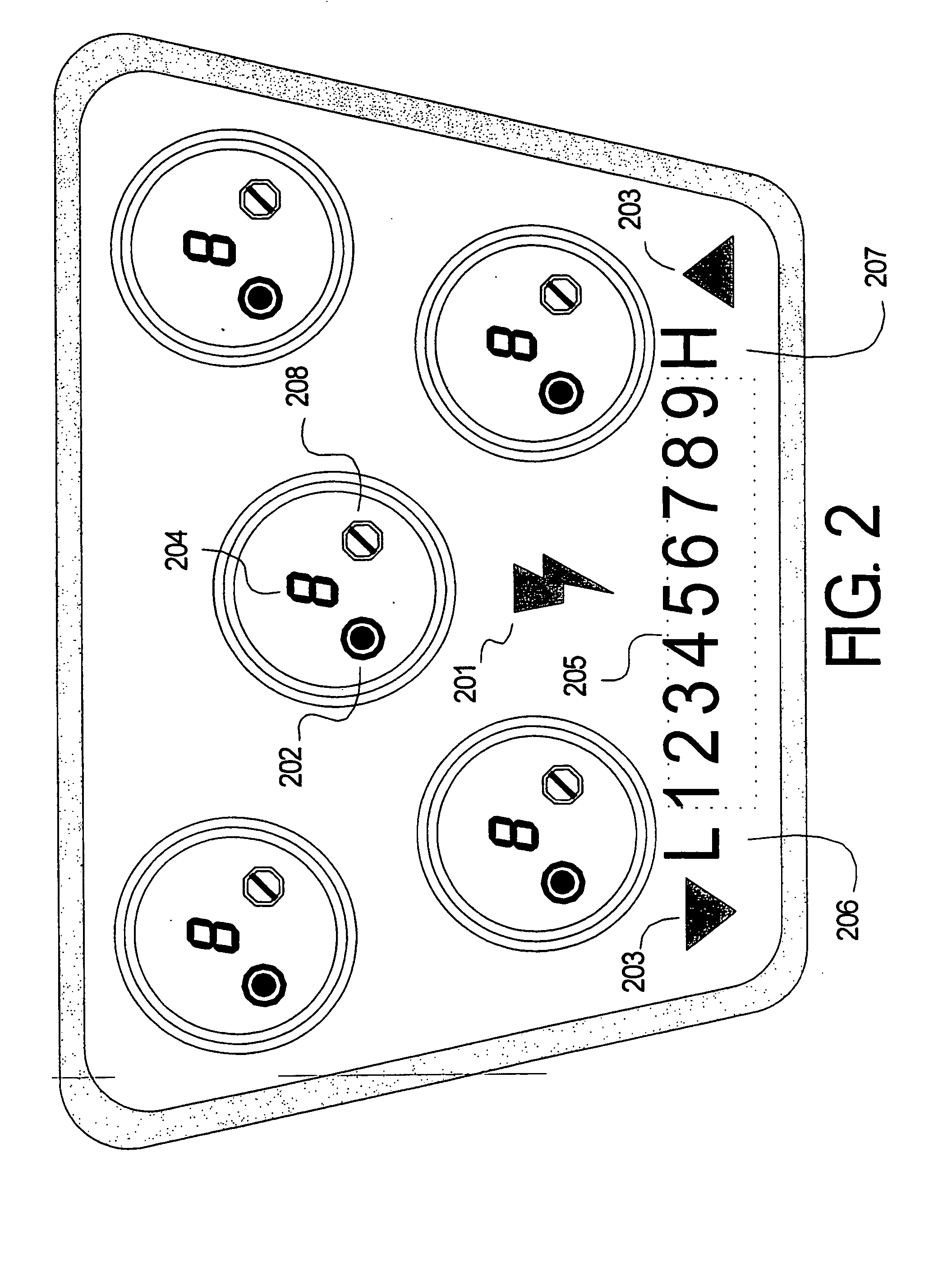Electronic gas cooktop control with simmer system and method thereof
