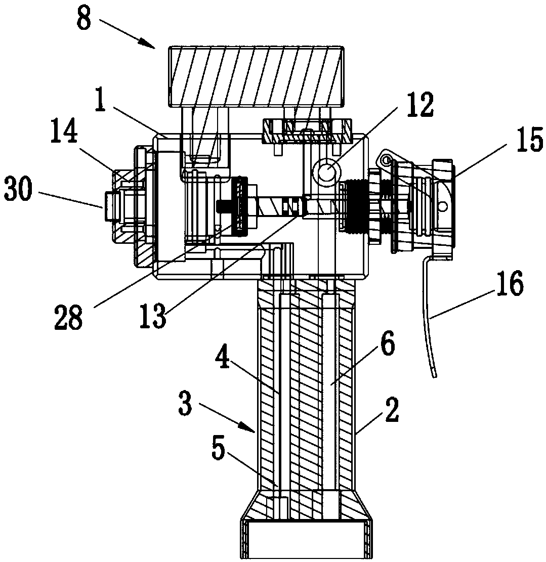 Large-dose gun head for refrigerant filling