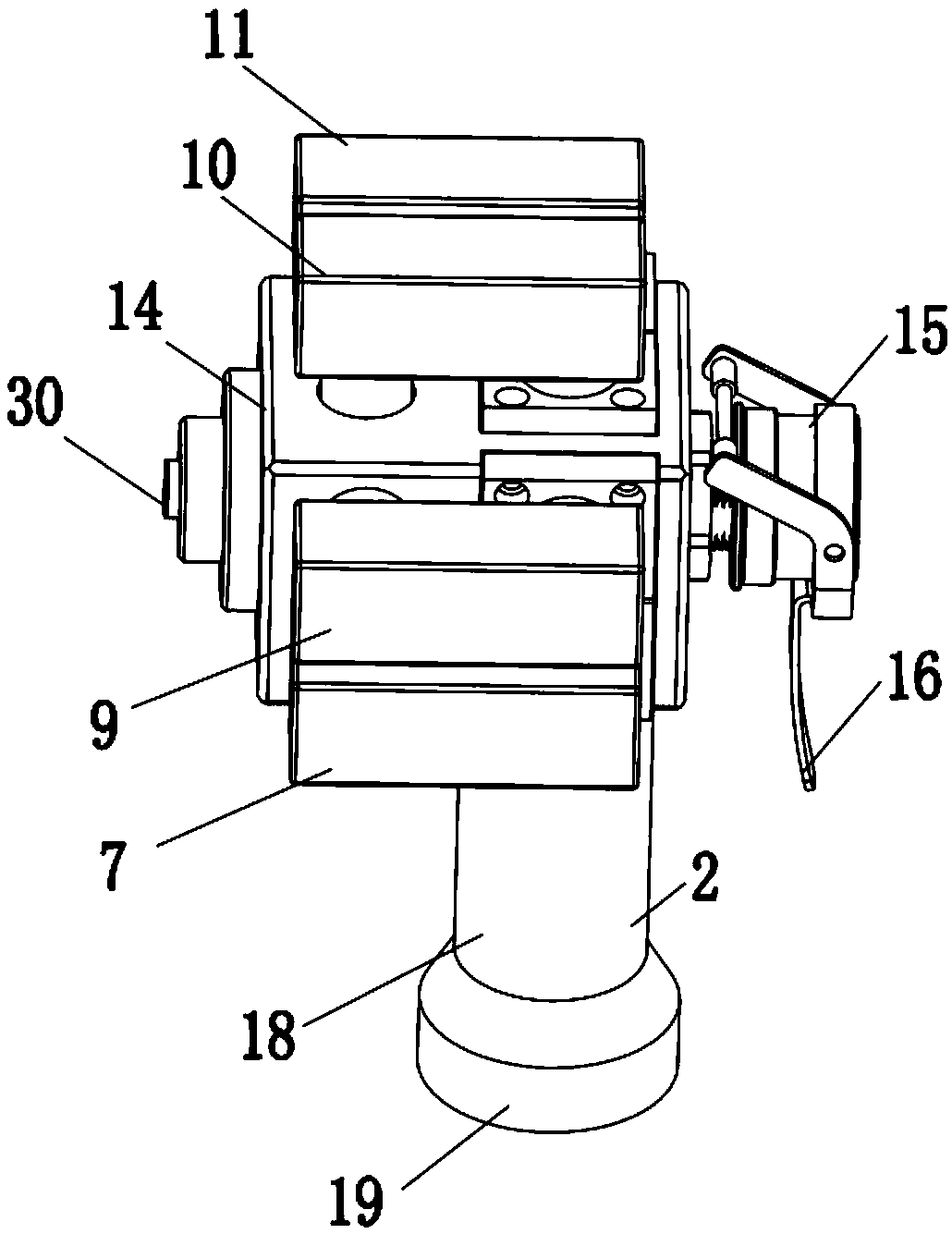 Large-dose gun head for refrigerant filling