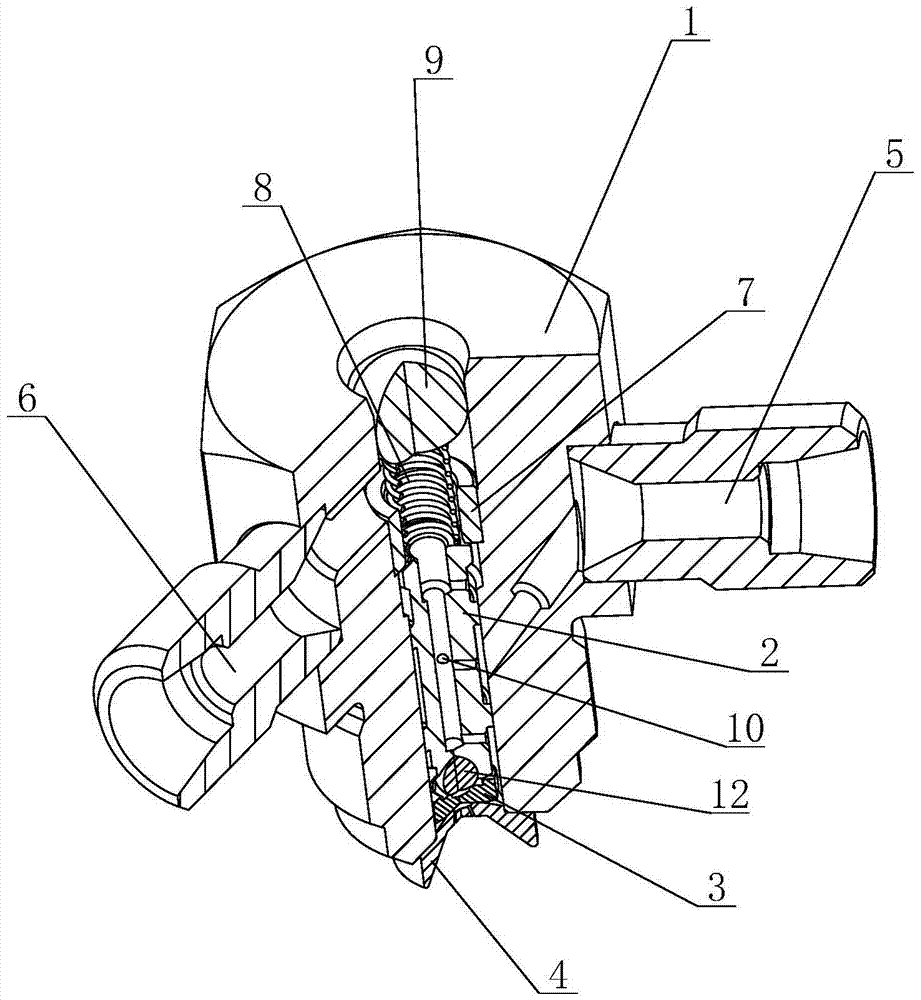 A hydraulically driven spray device