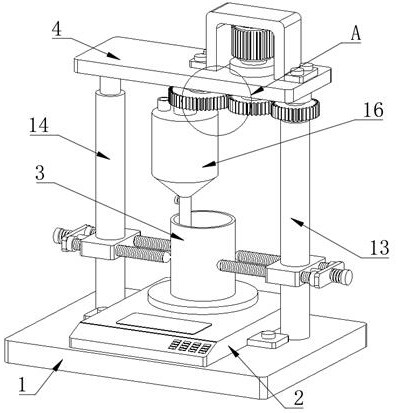 A bulk density measuring device for latex powder production and testing