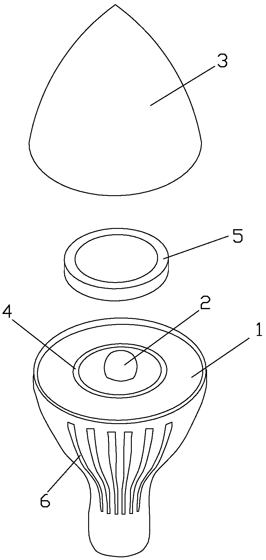 Illumination lamp with heat dissipation water groove