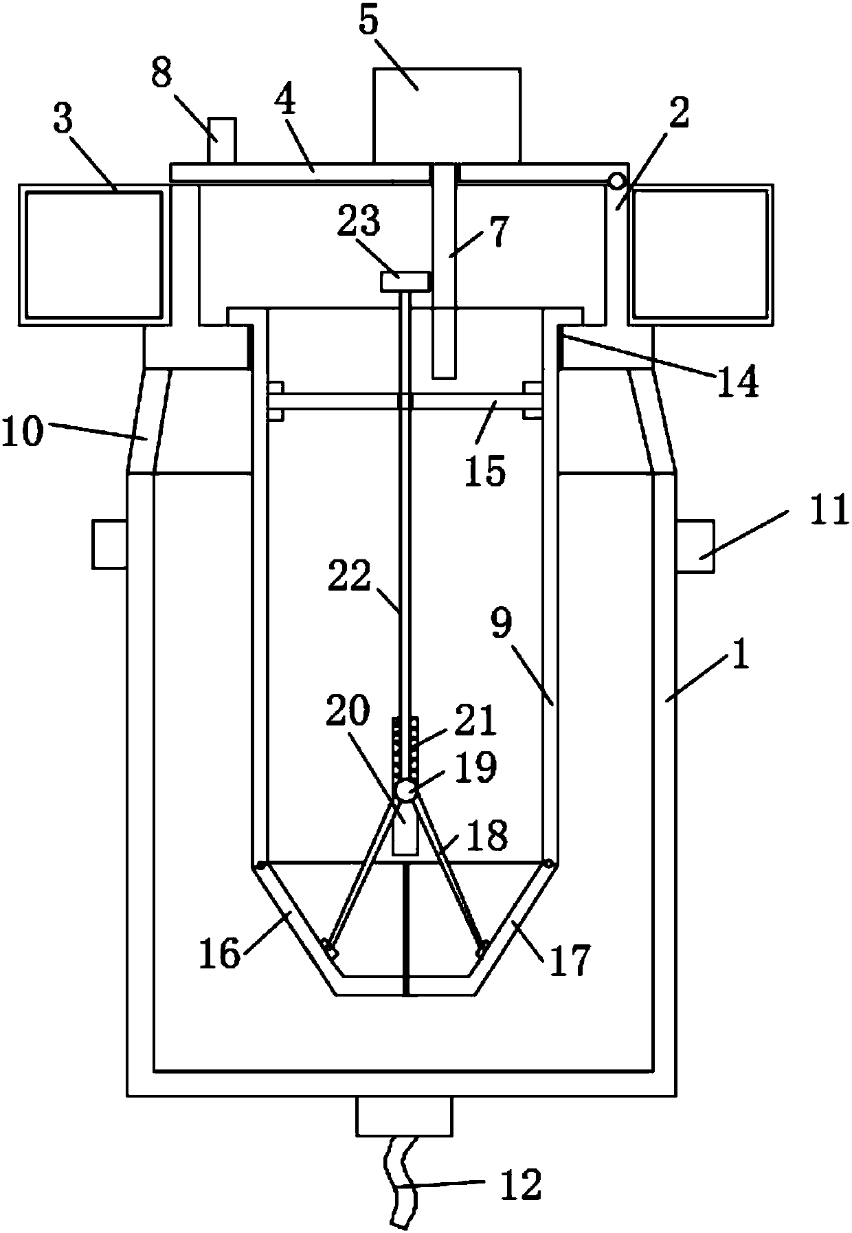 Water surface floating waste cleaning device for fish aquaculture