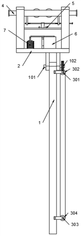 Retractable detection arm equipment for bridge detection