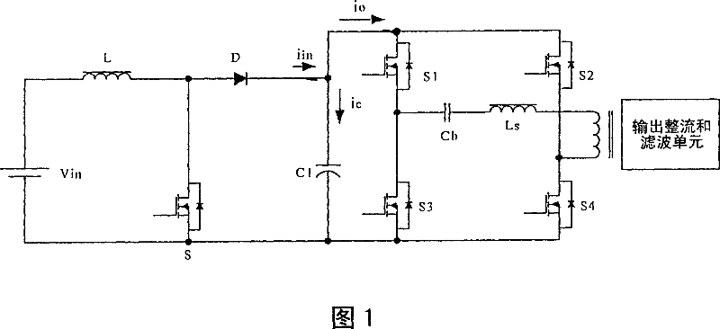 Bus capaeitance current weakening method and device