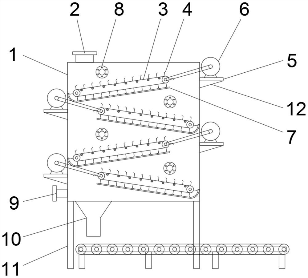 Non-ferrous metal precipitate drying device