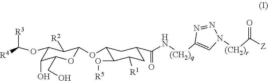 Heterobifunctional Pan-Selectin Antagonists Having a Triazole Linker