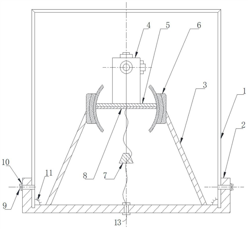 Device and system for monitoring spatial displacement in rock-soil body based on image recognition