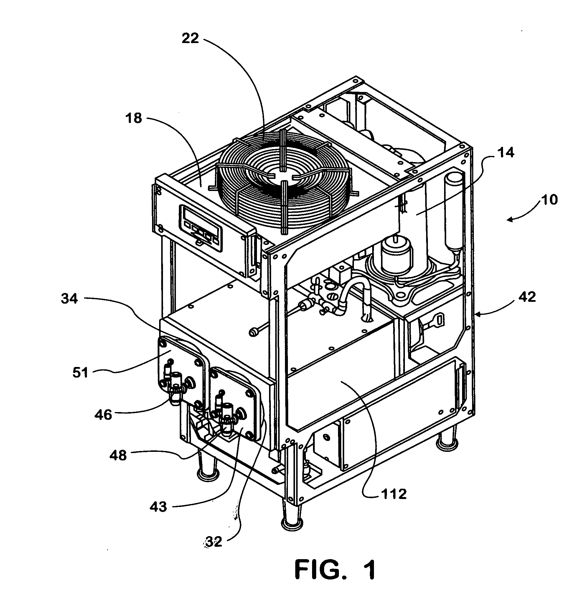 Auxiliary sub-cooler for refrigerated dispenser