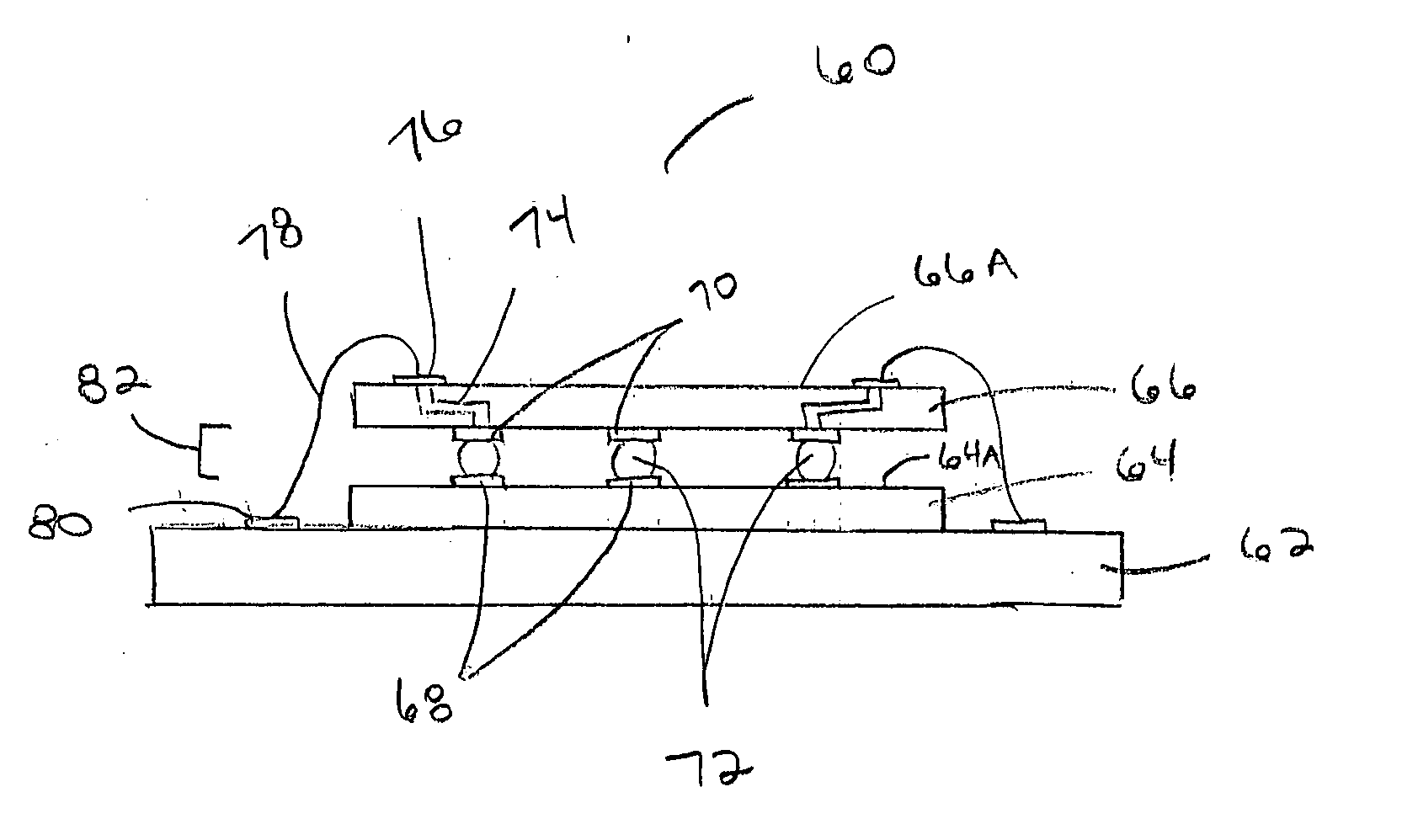 Integrated circuit package having reduced interconnects
