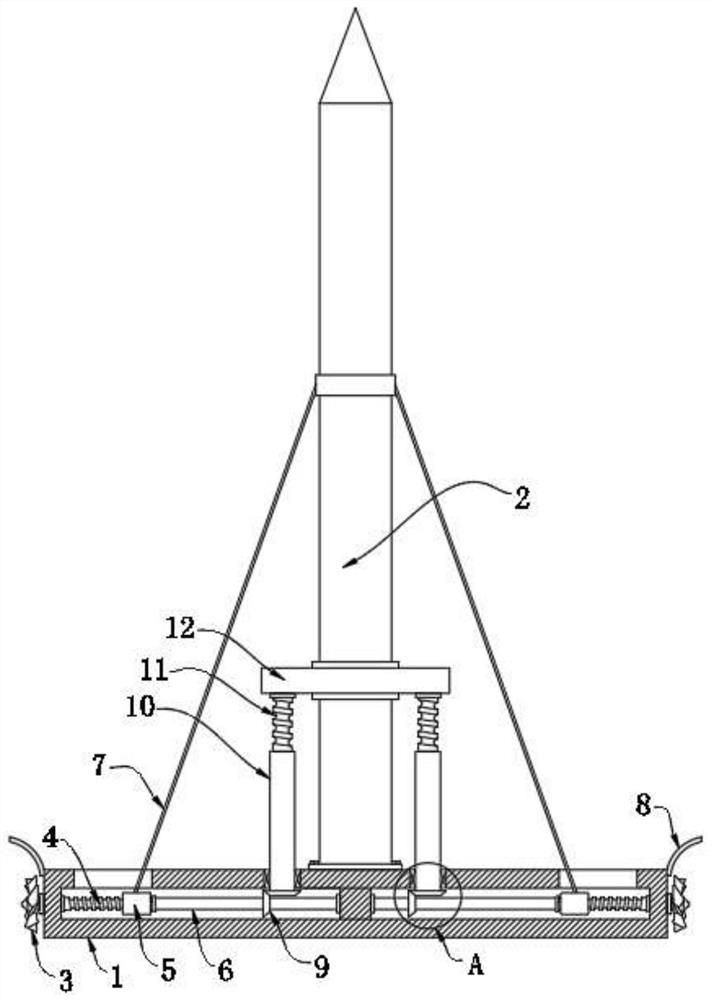 Wind-resistant structure of lightning arrester