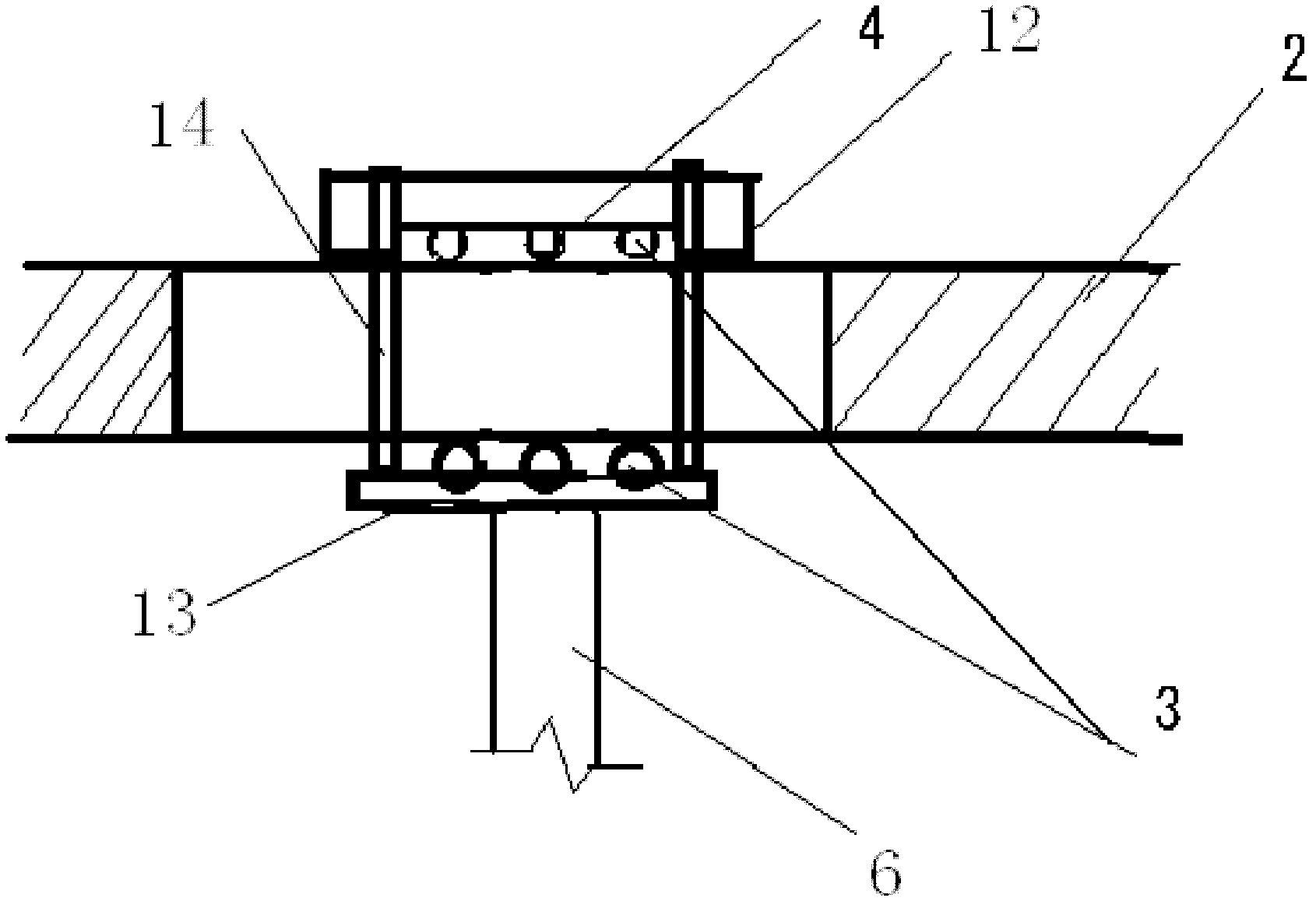 Underwater wellhead system load test device and test method thereof