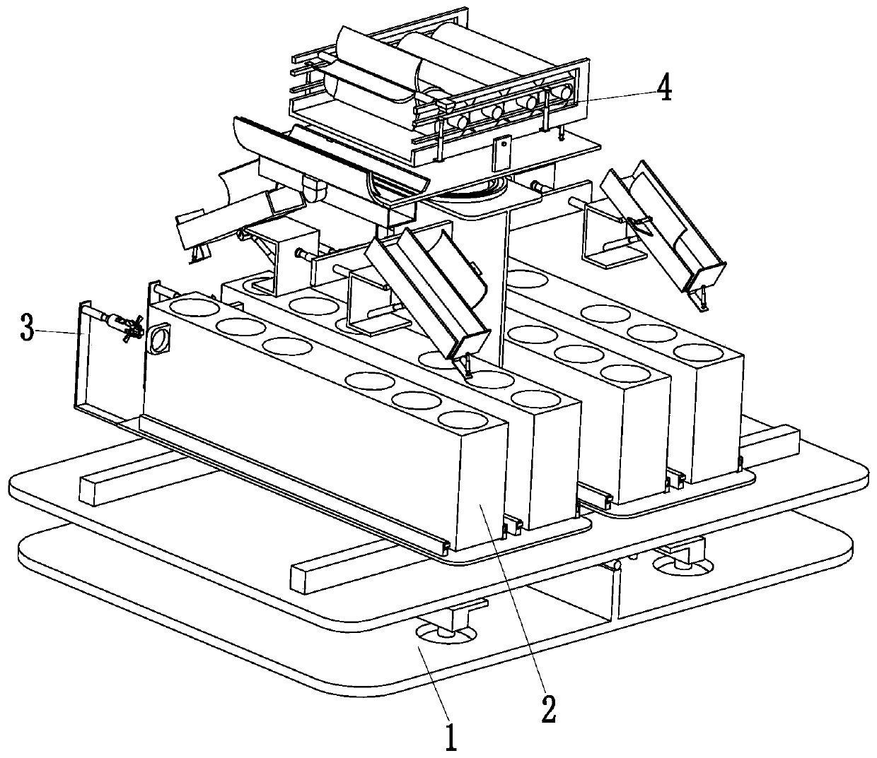 A lithium-ion battery distribution and collection robot