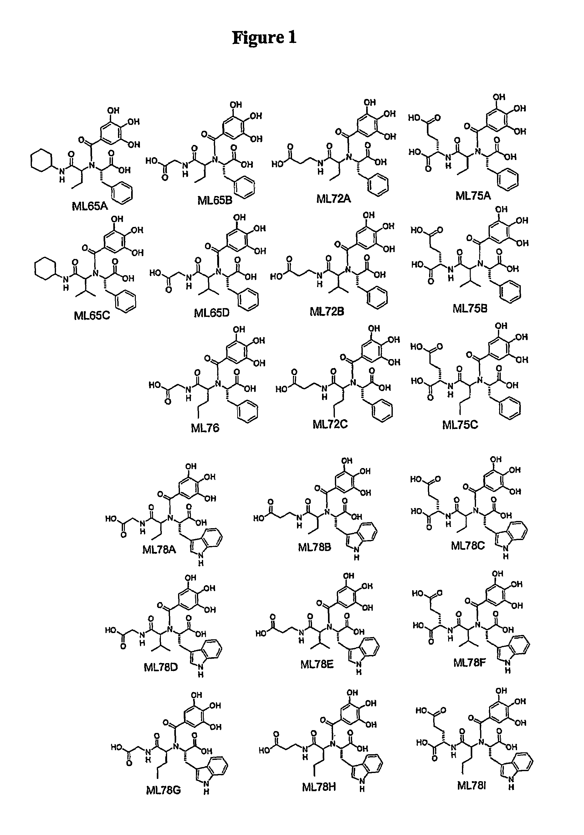 Polyhydroxy phenols and their use in binding p-selectin