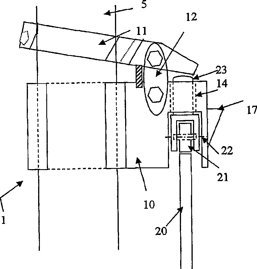 Lift driving and securing device