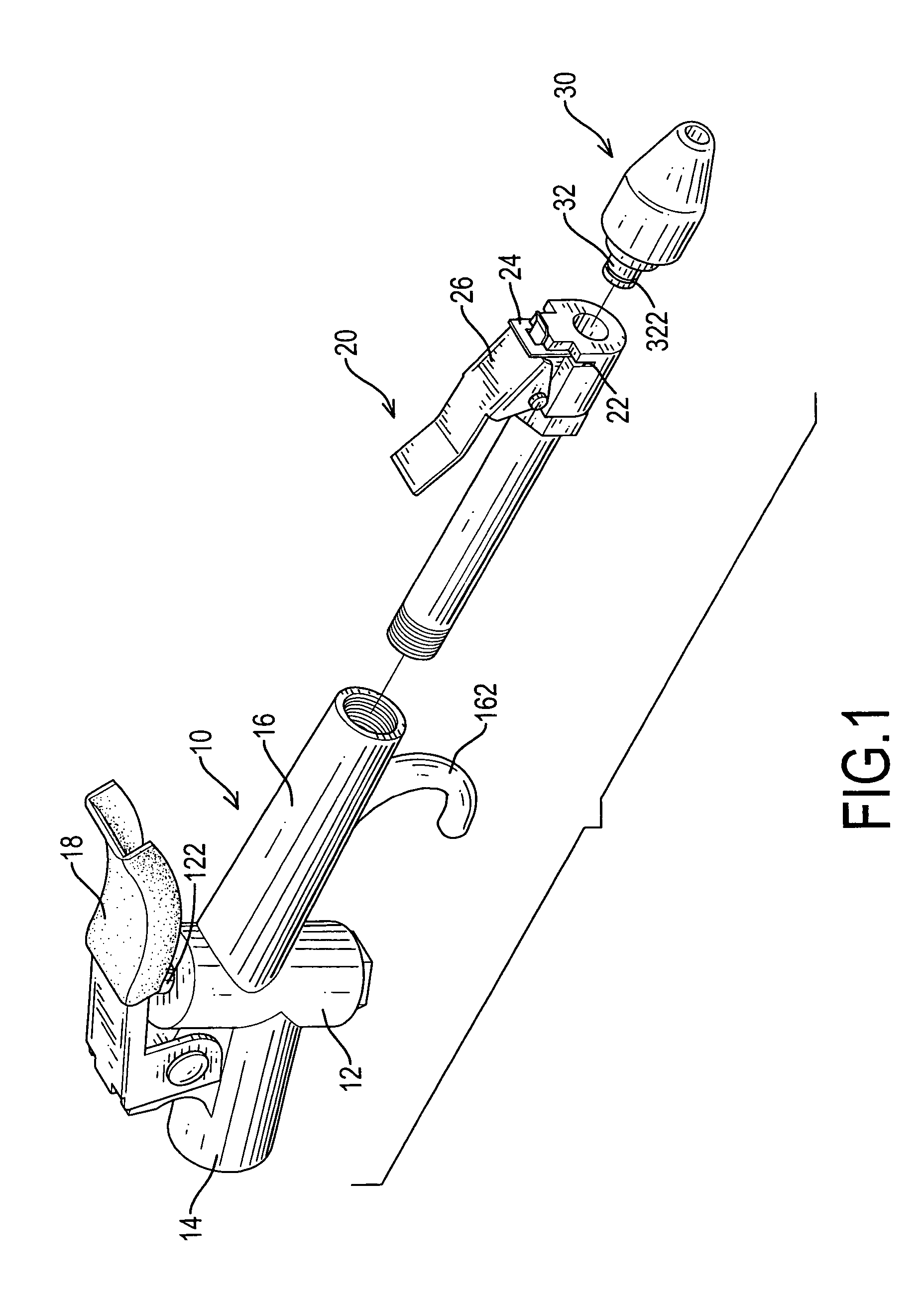 Air gun with a quick-releasing device