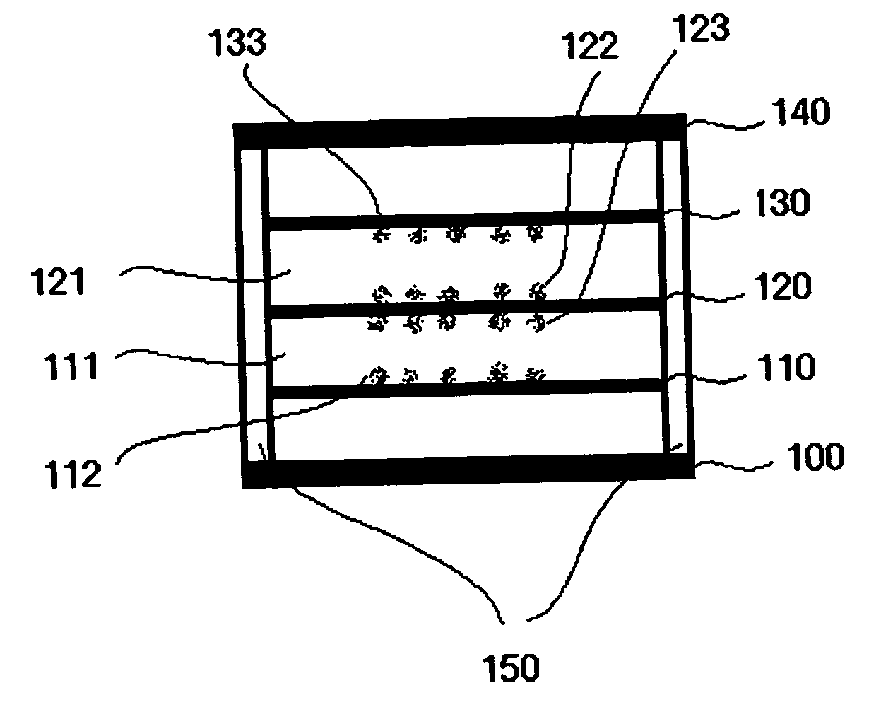 Structurally supported lcd media