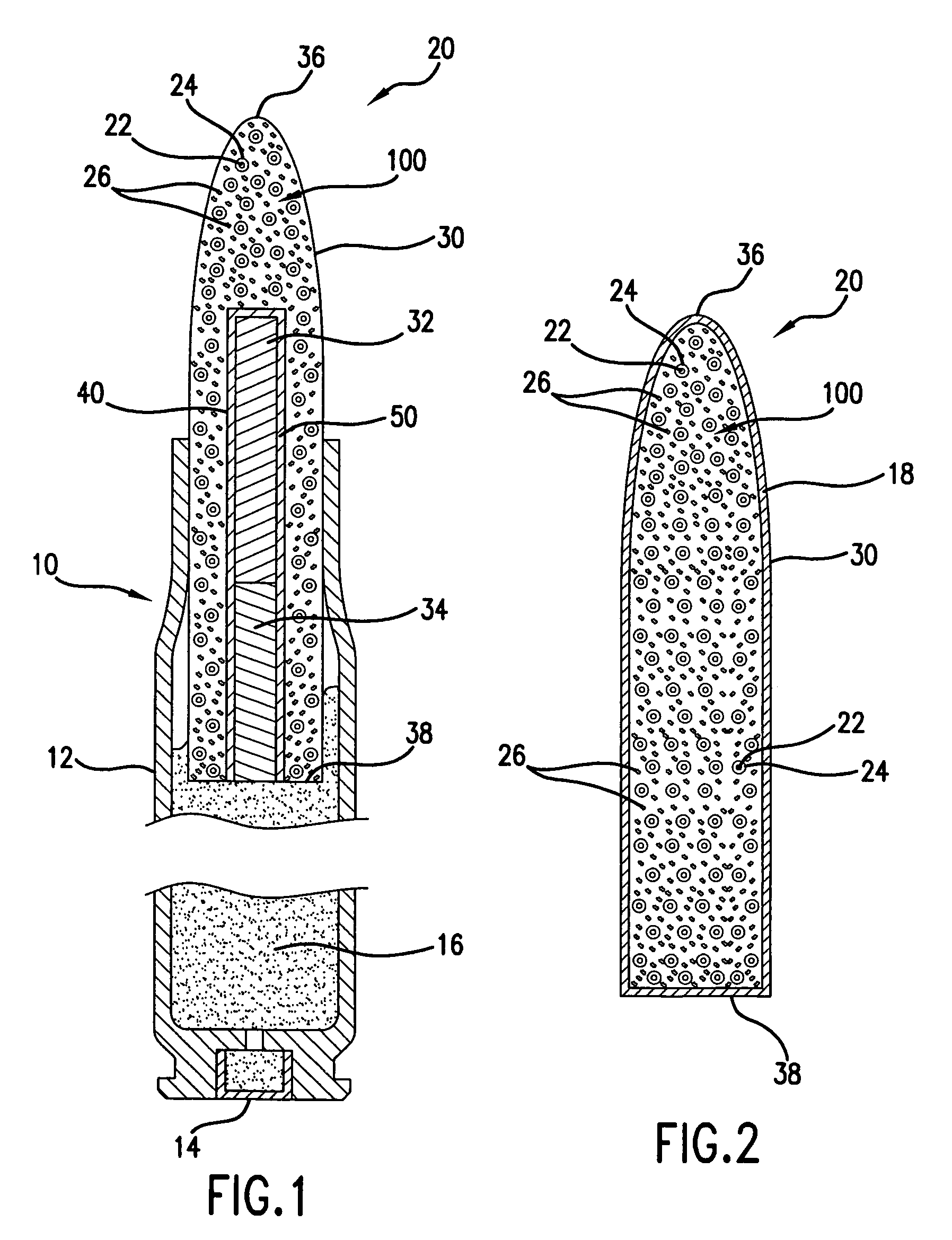 Method and apparatus for a projectile incorporating a metastable interstitial composite material