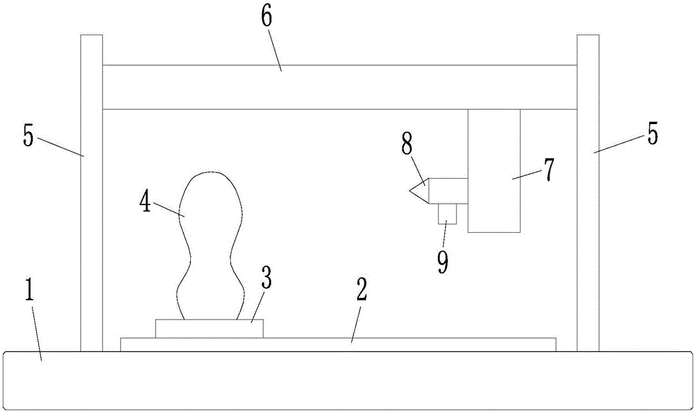 Laser marking device with distance measurement function and laser marking method