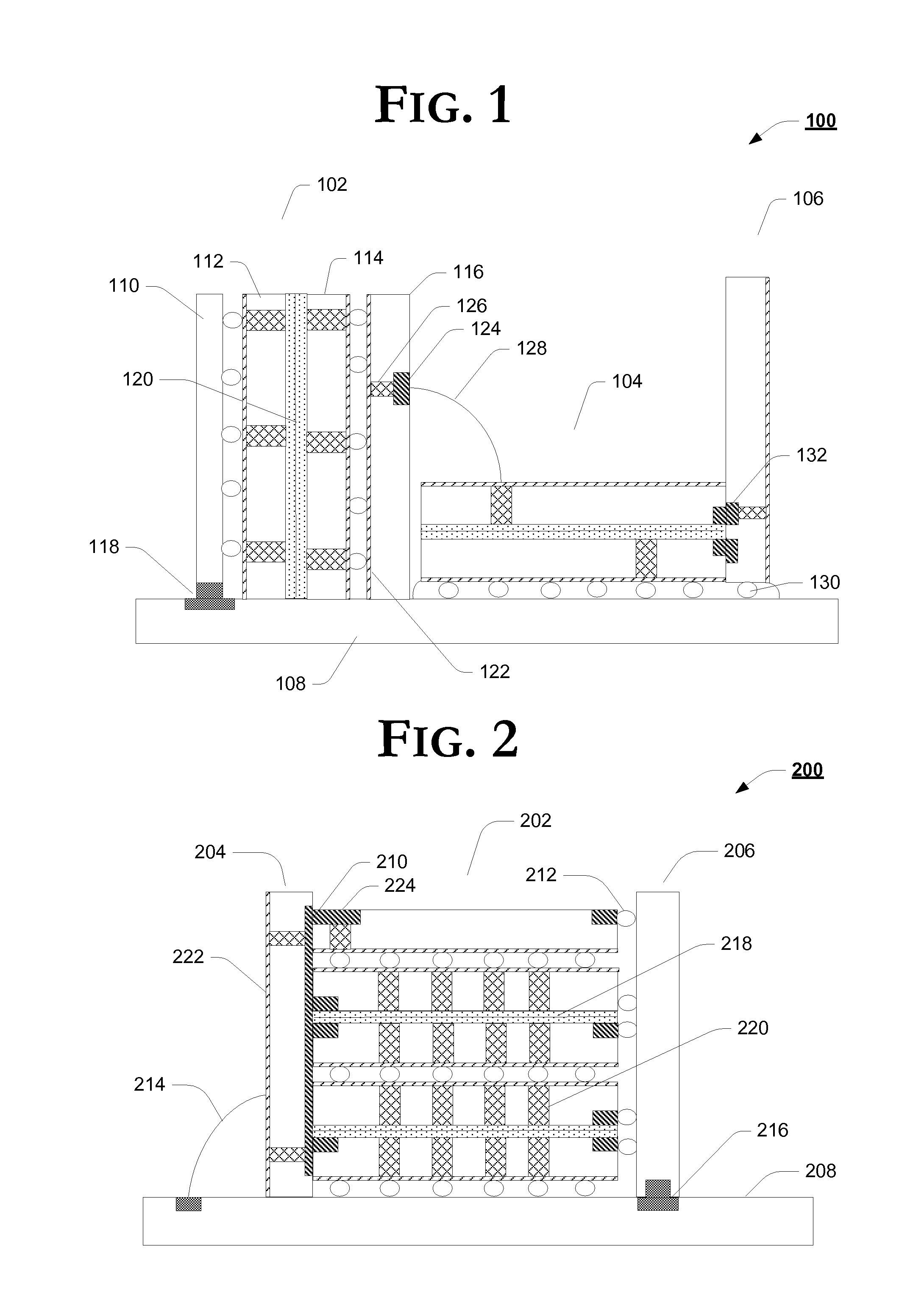 Vertical controlled side chip connection for 3D processor package