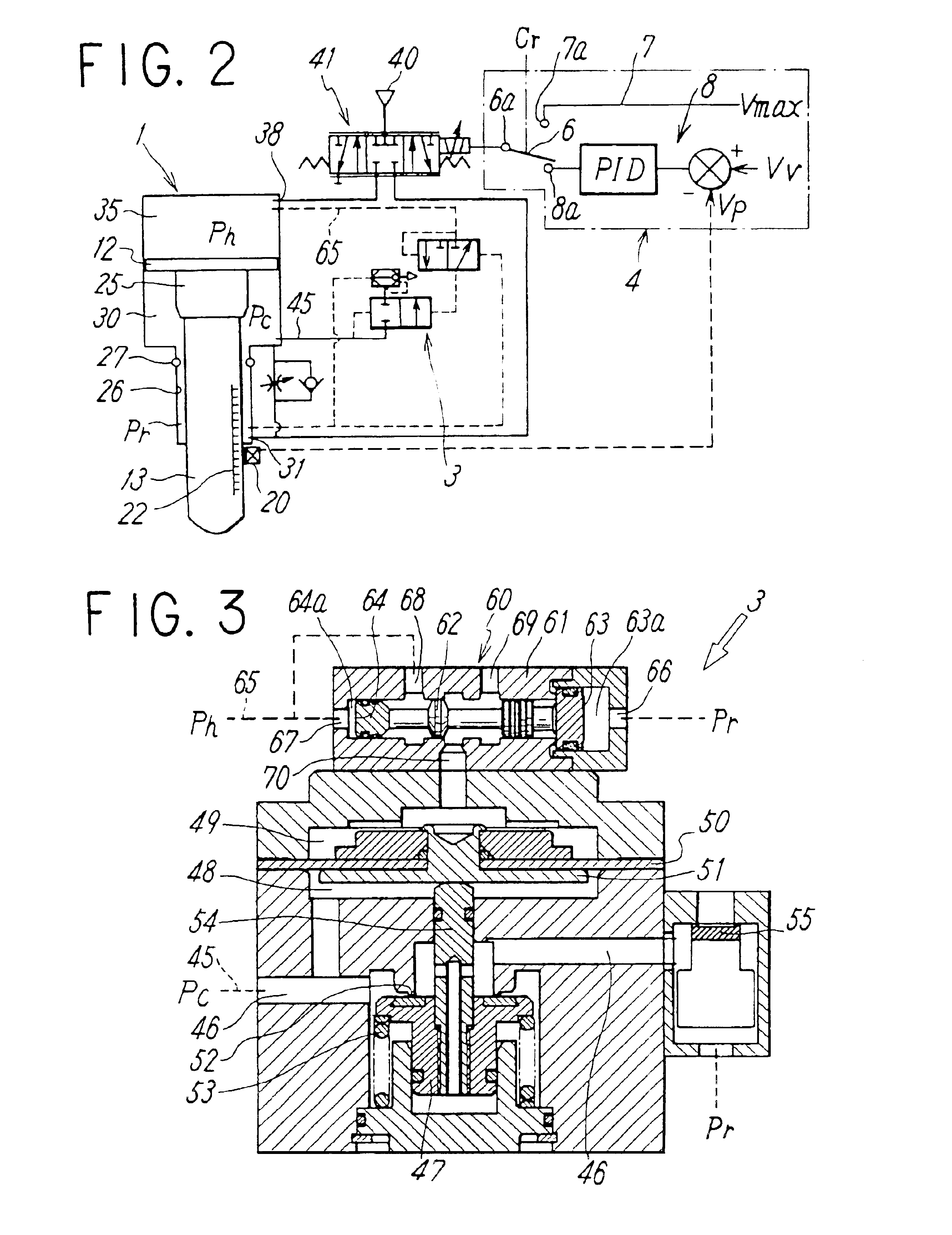 High speed driving method and apparatus of pressure cylinder