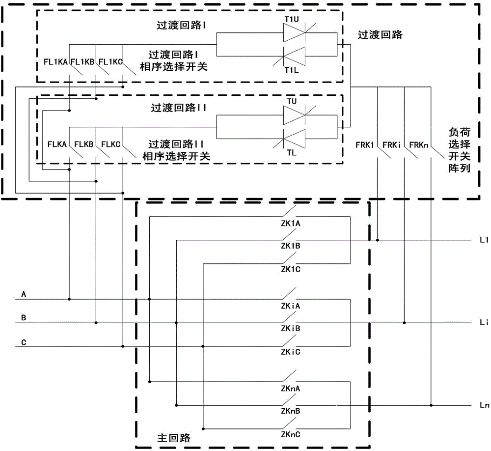 A low-voltage load online phase adjustment device and phase adjustment method thereof