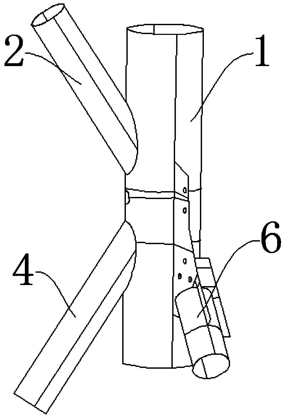 A spatial complex multi-branch pipe column joint bearing capacity calculation method