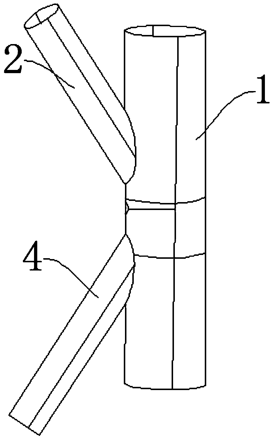 A spatial complex multi-branch pipe column joint bearing capacity calculation method