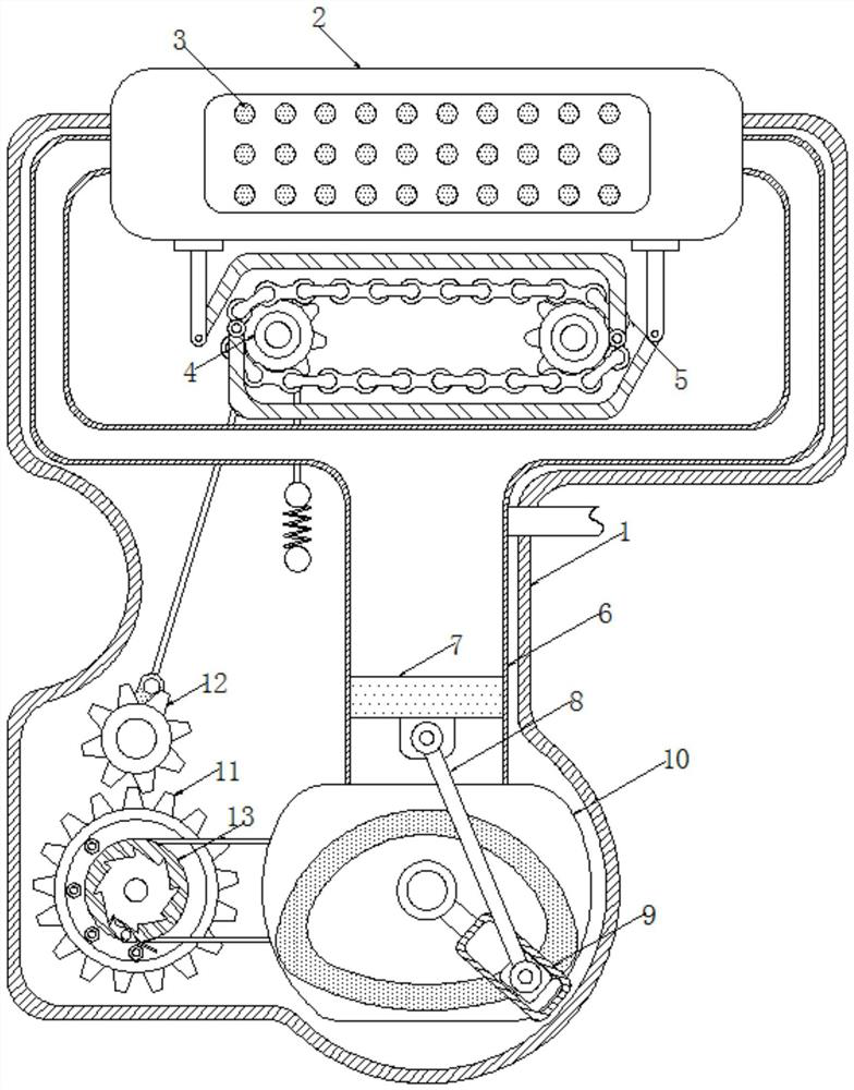 Paint brushing device capable of supplementing paint by utilizing action of pressure and application thereof