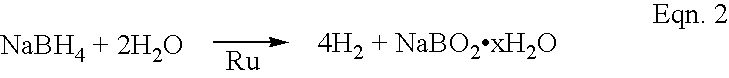 Accelerated hydrogen generation through reactive mixing of two or more fluids