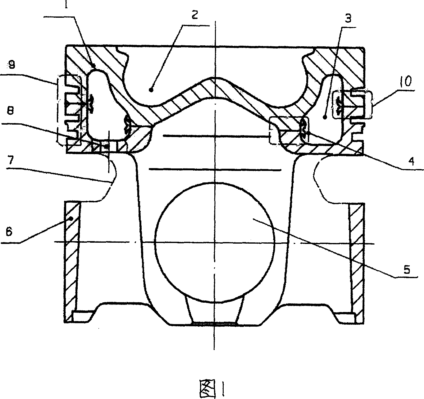 Welded forged steel integrated piston and its producing method