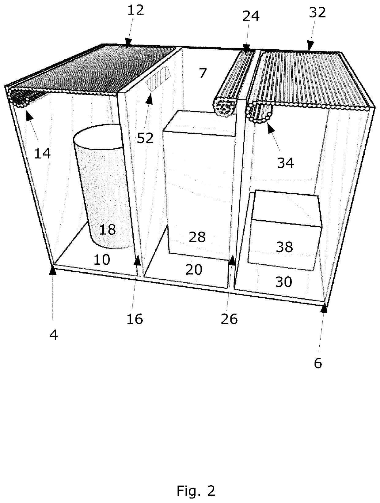 Device and system for secure package delivery by a mobile robot