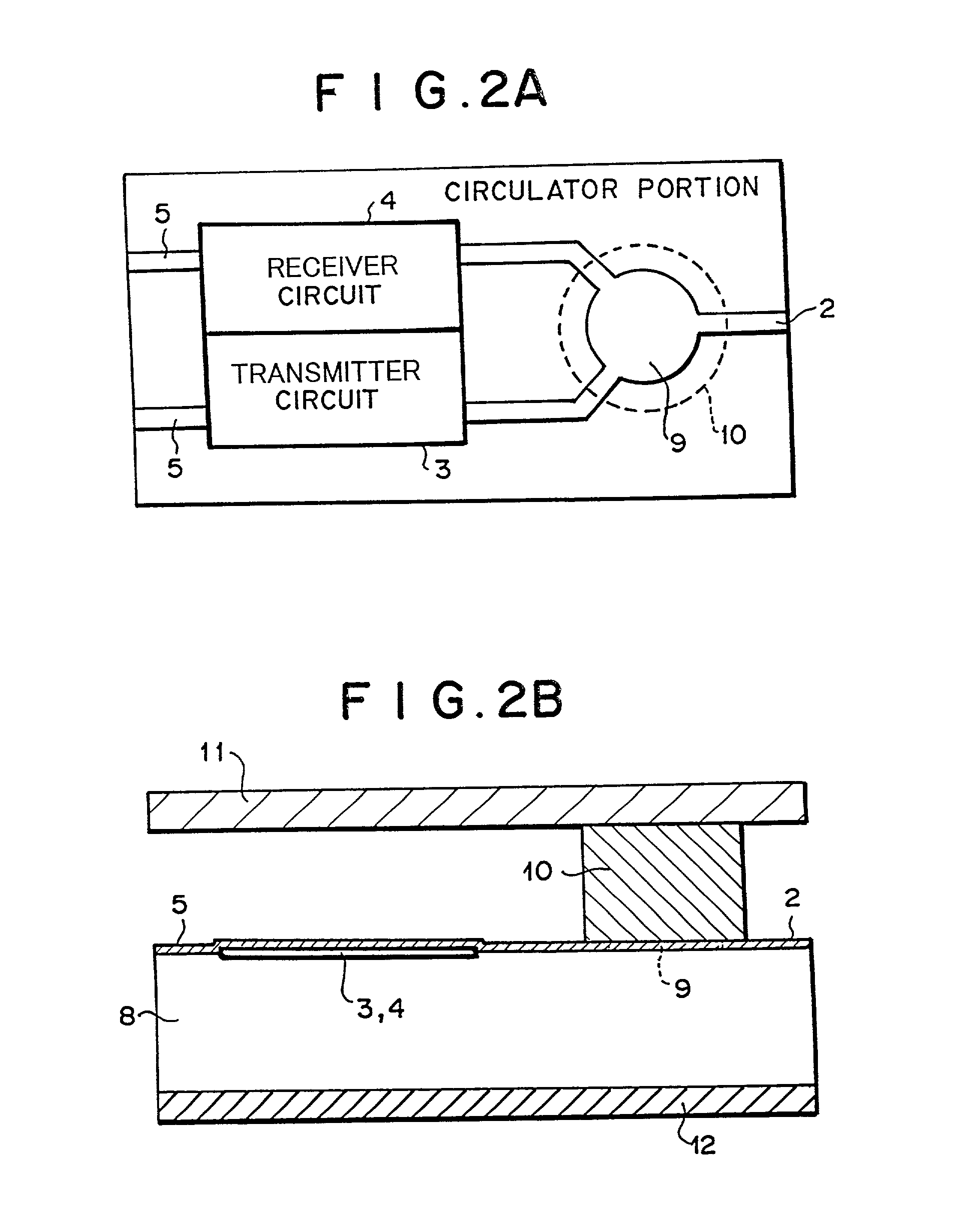 Microwave-millimeter wave circuit apparatus and fabrication method thereof having a circulator or isolator