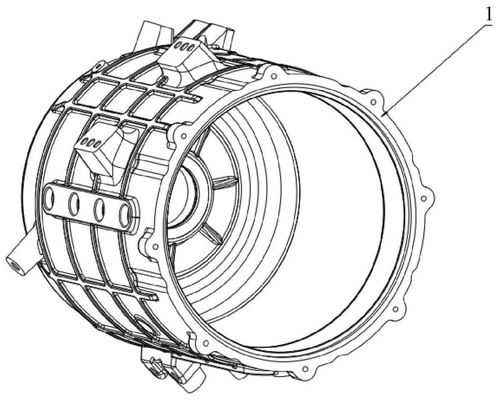 Motor cooling structure, power motor and electric drive system