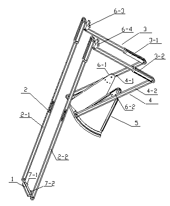 Mechanical opening parallel mechanism with sector gate for quantitative loading of skip