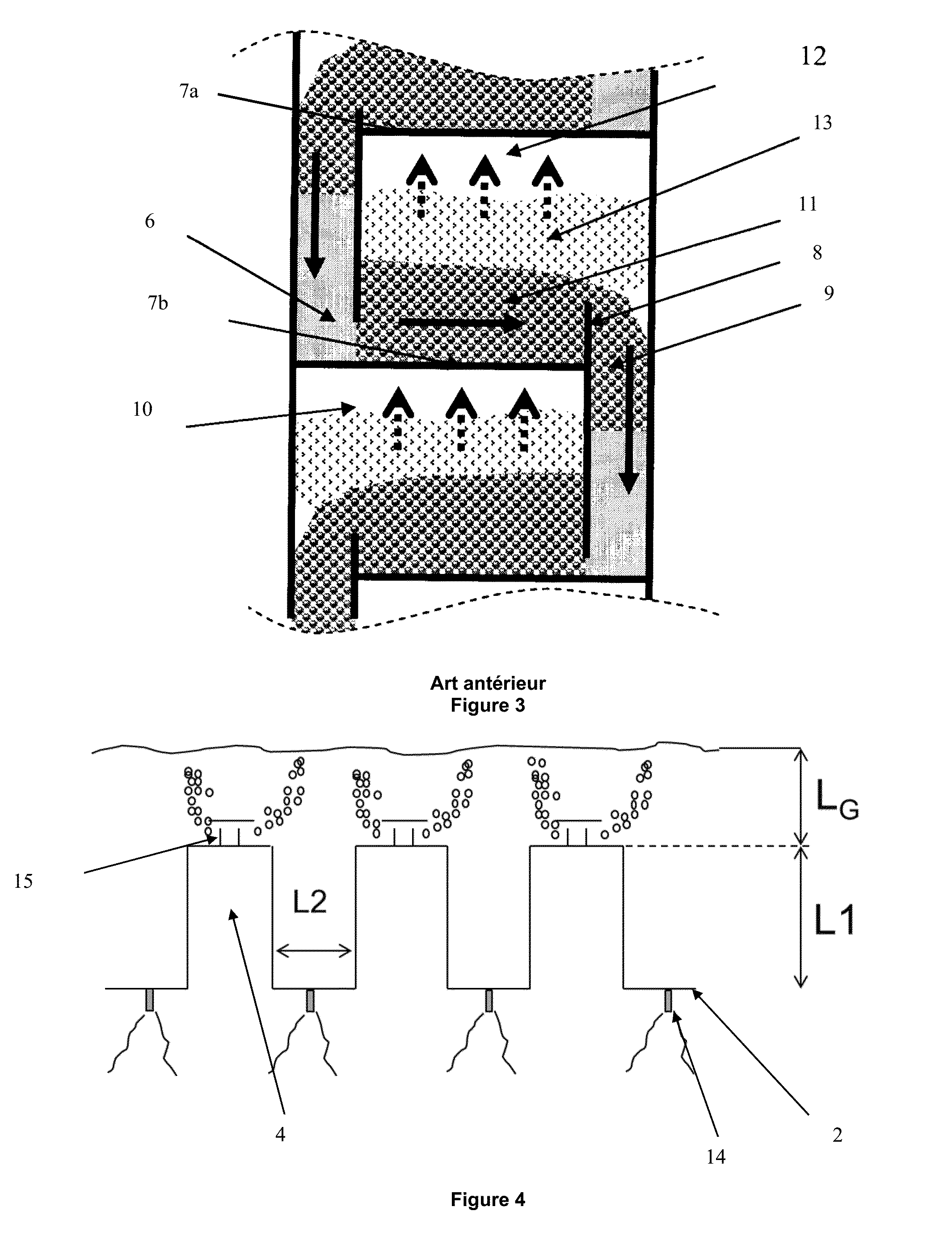 Distributor tray for heat and/or material exchange columncomprising bubbling means