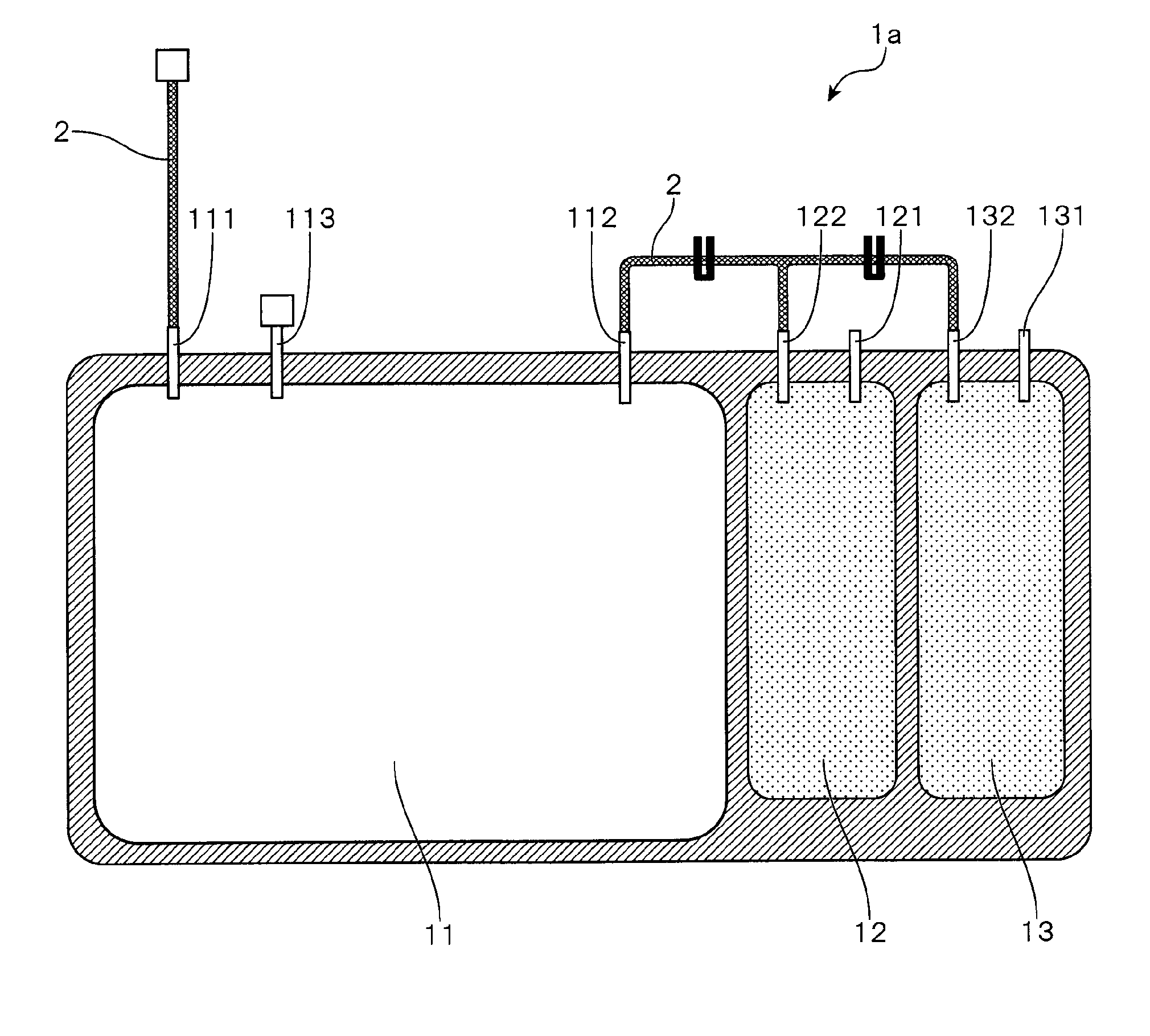 Multi-chamber culture vessel and cell culturing method