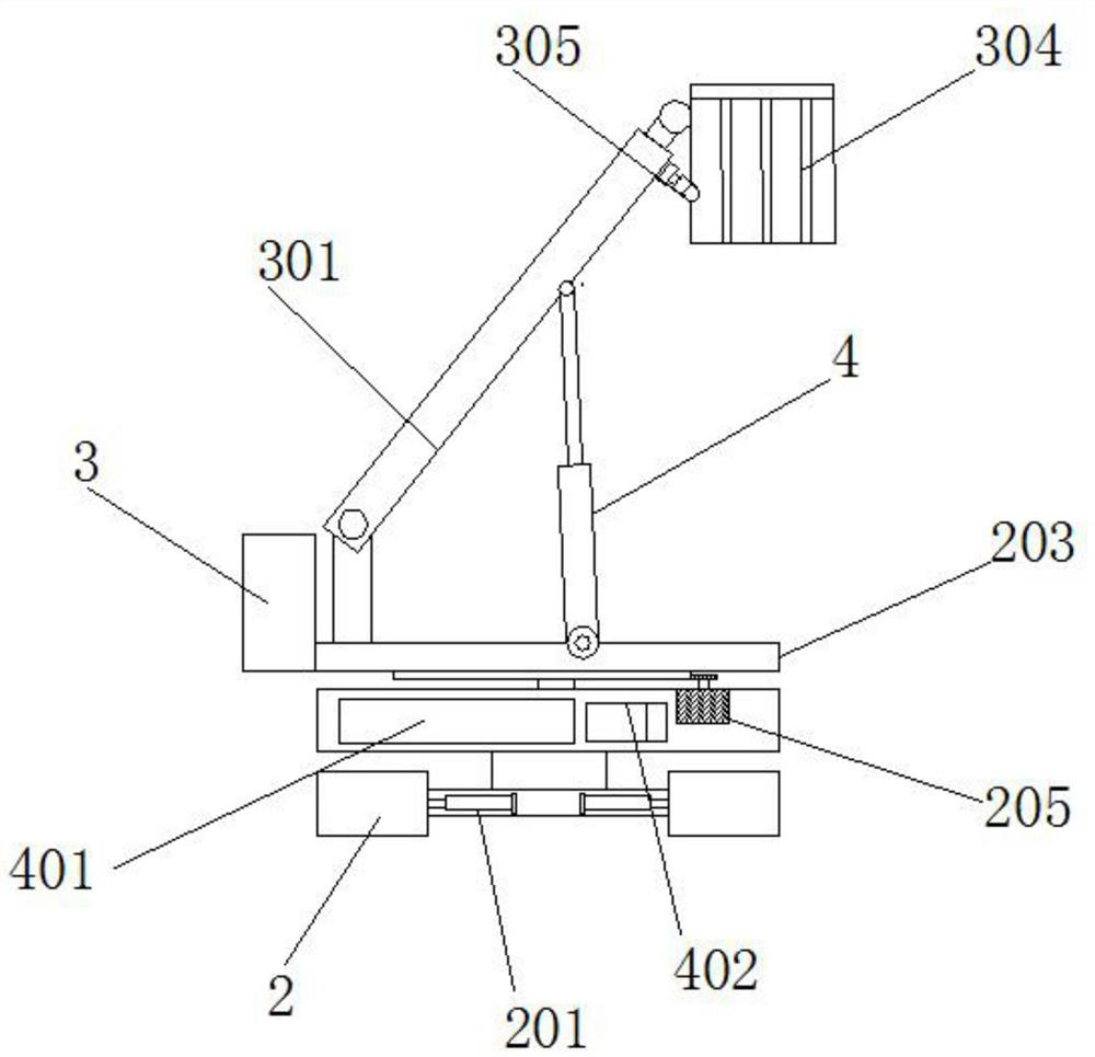 Intelligent LED street lamp maintenance mechanical arm