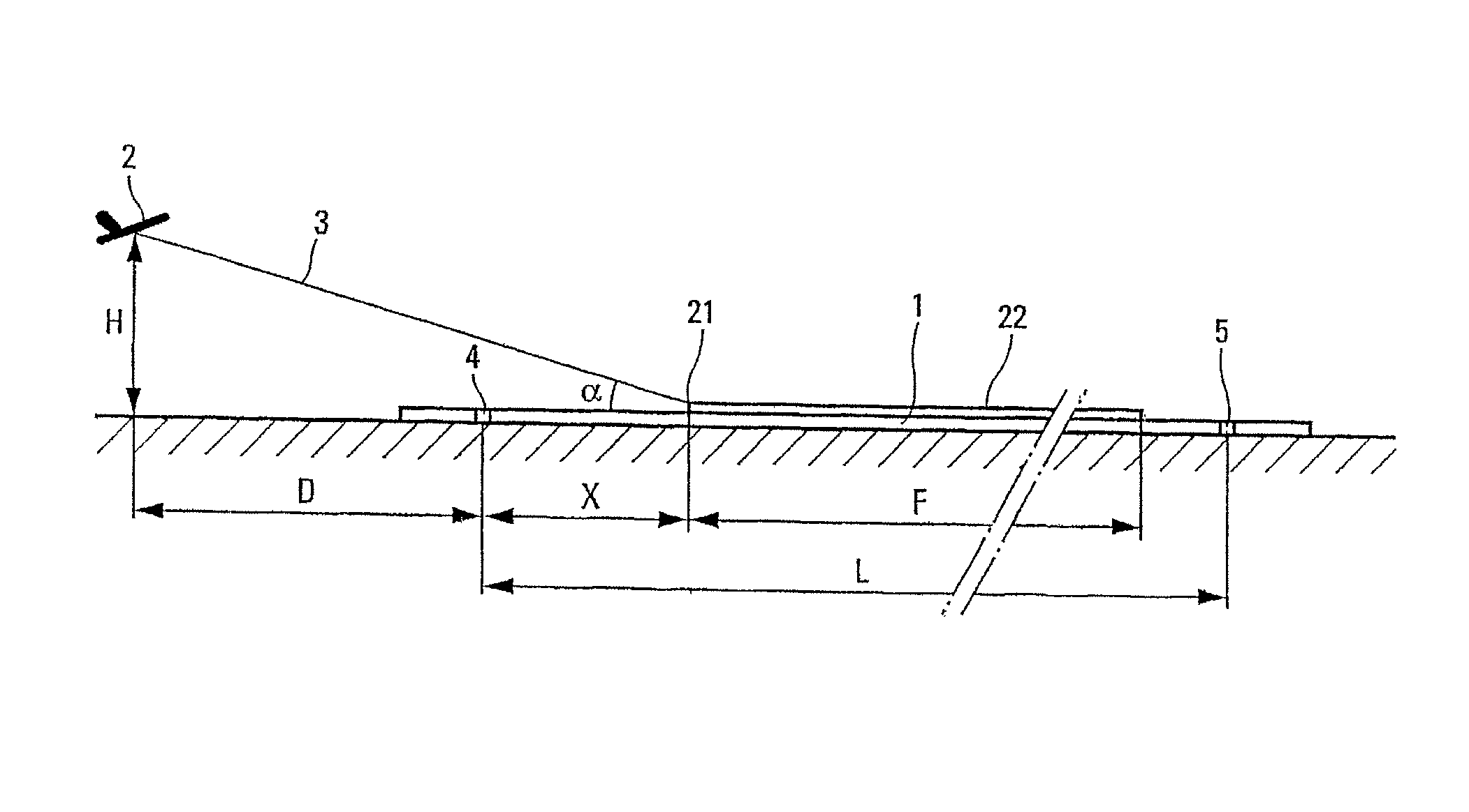 Method and system for predicting the possibility of complete stoppage of an aircraft on a landing runway