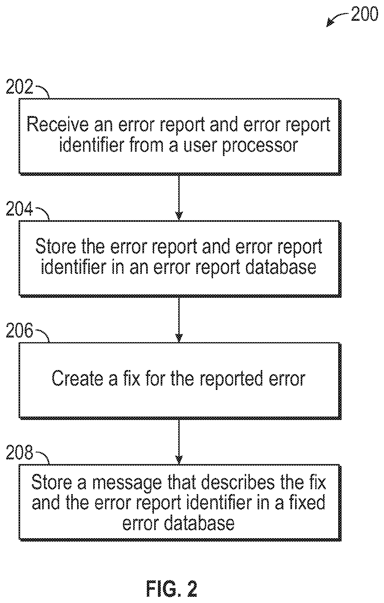 Individual bug fixed messages for software users