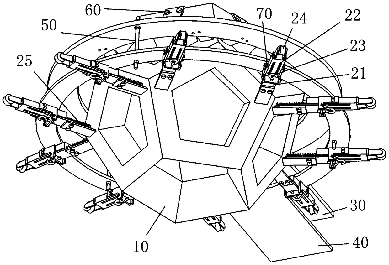 An emission imaging device with a polyhedral cavity structure