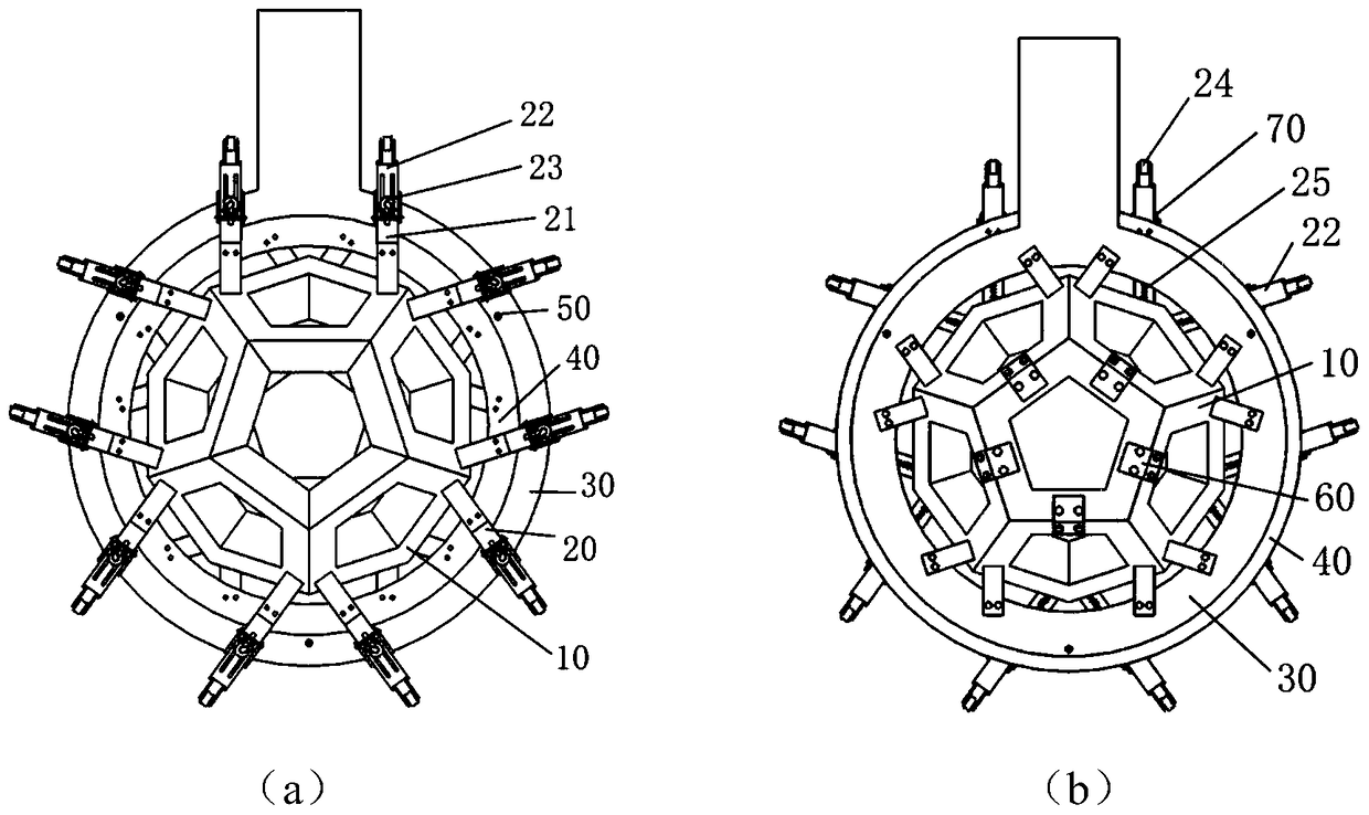 An emission imaging device with a polyhedral cavity structure