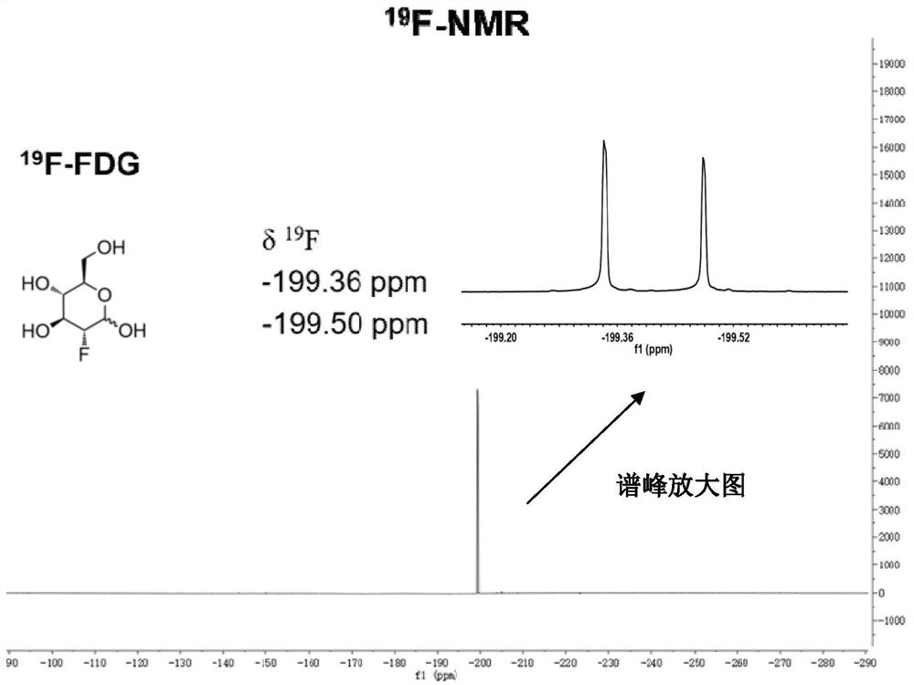 2-[19F] fluoro-2-deoxy-glucose as well as preparation method and application thereof