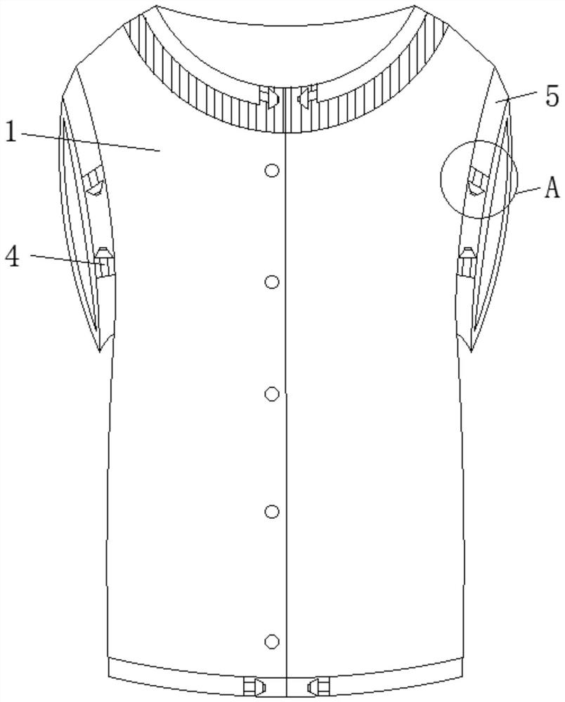 Anti-sticking down jacket liner convenient to disassemble and assemble and manufacturing method thereof