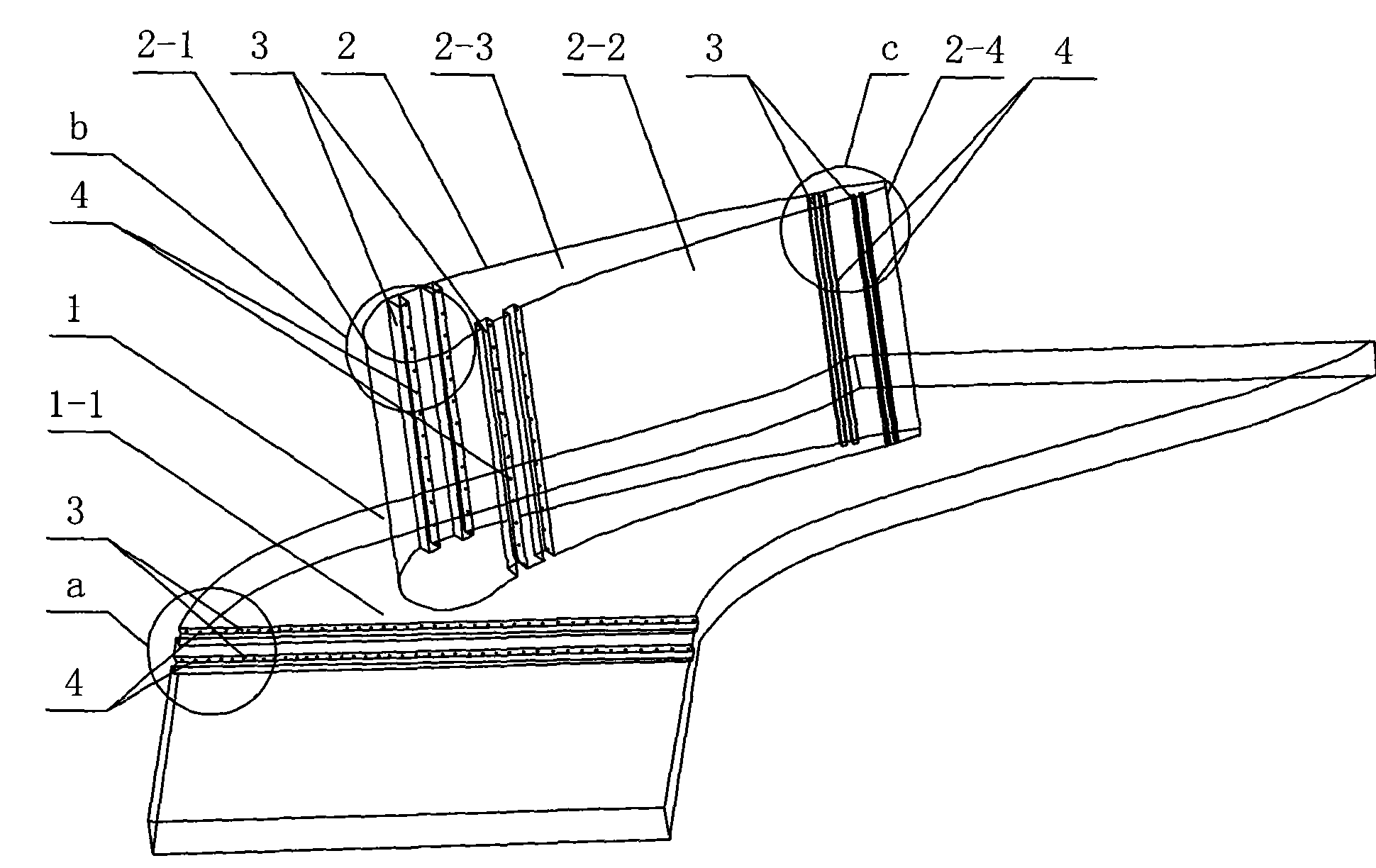 Turbine cooling cascade with vortex structure