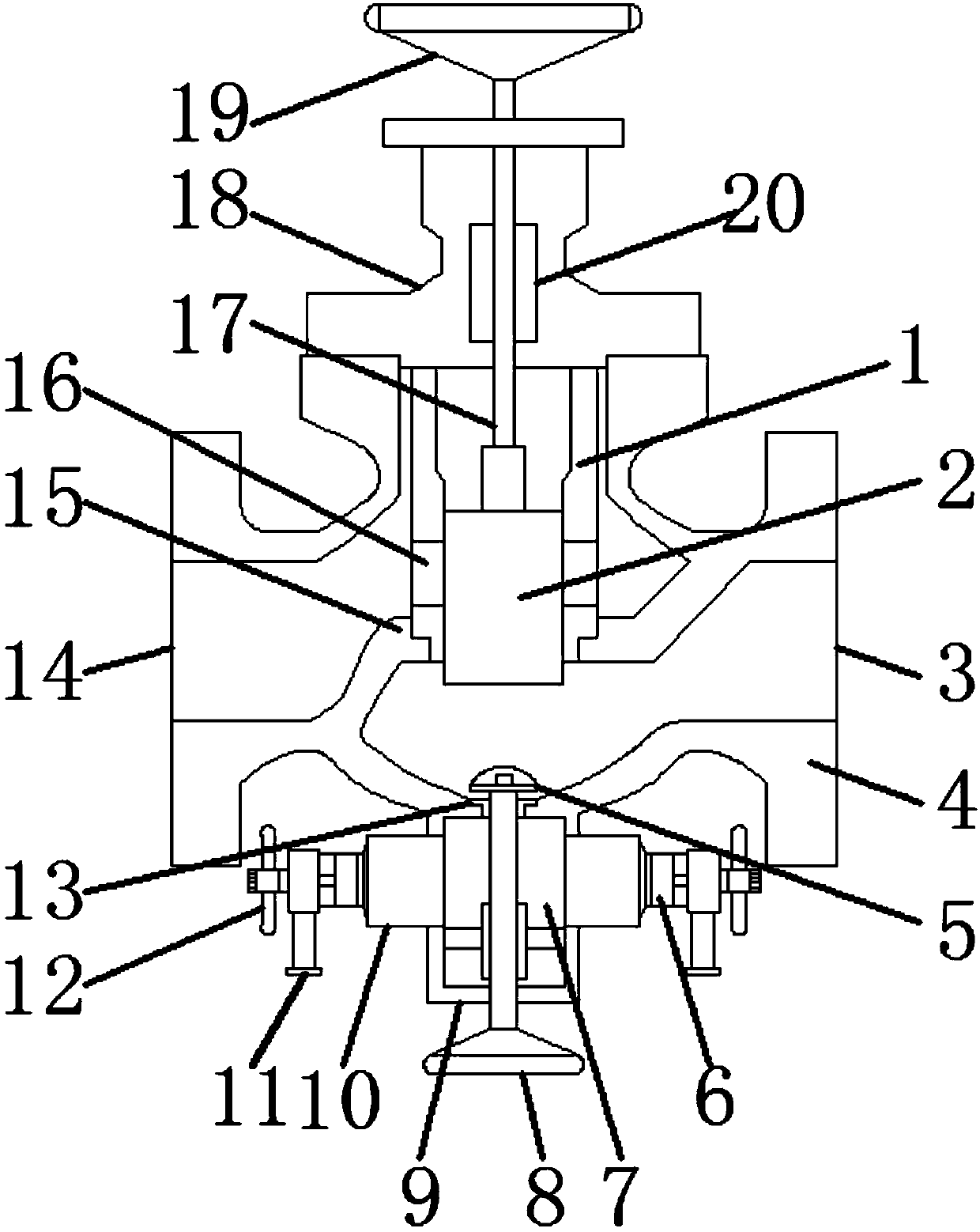 Pipe pressure elimination sampling valve device for oil exploitation